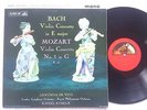 HMV ALP 1856 - Bach Mozart Violin Concertos Gioconda de Vito Rafael Kubelik NM