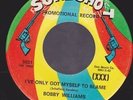 BOBBY WILLIAMS I've only got myself to blame NORTHERN SOUL 45 on SURE-SHOT