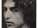 BOB DYLAN - HARD RAIN - SIGNED BY ARTIST - VINYL LP SLEEVE ONLY - ORIGINAL