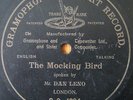 DAN LENO Music Hall The Mocking Bird Single sided G&T Large flush Label