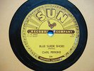 ORIGINAL SUN LABEL BLUE SUEDE SHOES - CARL PERKINS ROCKABILLY + BEATLES RELATED