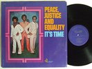 PEACE JUSTICE & EQUALITY It's Time LP on Stone Gold Rare Private Soul Funk M-