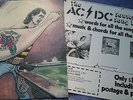  AC/DC Song Book Insert   Blue Roo  1 st Pressing  Dirty Deeds LP