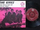 KINKS You Really Got Me RARE Sweden 45 + PS 7