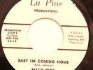 NORTHERN 45-MACK RICE-BABY I'M COMING HOME /MY BABY on LU PINE-NM