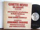 Ginette NEVEU BRAHMS VIOLIN CONCERTO SCHMIDT ISSERSTEDT French STIL  LP