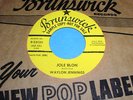 WAYLON JENNINGS Jole Blon 45 Rare 1st Brunswick Promo BUDDY HOLLY Rockabilly NM