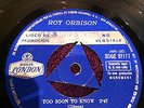 ROY ORBISON-TOO SOON TO KNOW +3,EP,RARE PROMO COPY DJ SPAIN,ORIGINAL 1966