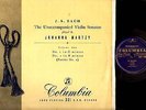 BACH Unaccompanied Violin Sonatas JOHANNA MARTZY COLUMBIA 33CX 2LP Holy Grail