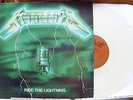 Metallica Ride The Lightning Rare clear vinyl French import LP