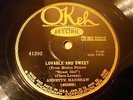 JAZZ ANNETTE HANSHAW Lovable and Sweet/Moanin' Low OKEH 41292