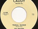 JIM BALCOM on Caddy --TRIBAL DANCE-- 50s r&b instro rocker 45 | RARE | LISTEN