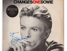 DAVID BOWIE - CHANGES ONE - SIGNED BY ARTIST - VINYL LP SLEEVE ONLY - ORIGINAL