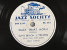 BLIND LEMON JEFFERSON   MATCH BOX BLUES   BLACK SNAKE MOAN   NICE    78 RPM