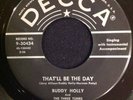 Buddy Holly That'll Be The Day/Ollie Vee DECCA 30434 45 1957 VG+ Rare