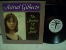 ASTRUD GILBERTO LP SIGNED AUTOGRAPH SHADOW OF YOUR SMILE WHITE LABEL JAZZ 1965