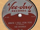 DOO-WOP : THE SPANIELS ON VEE-JAY 78 VJ 202