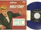 JOHNNY HALLYDAY EP RETIENS LA NUIT + 3 ESPAGNE 1962 BLUE VINYL
