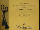 UK Columbia 33CX 1287 JOHANNA MARTZY Violin Bach Sonatas 3/4 - SUPERB NEARMINT