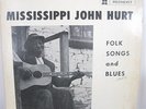 Mississippi John Hurt-Folk Songs And Blues-Rare Piedmont LP-Near Mint