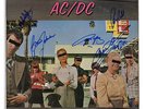 AC/DC DIRTY DEEDS DONE ON THE CHEAP SIGNED BY BAND VINYL SLEEVE ONLY - ORIGINAL