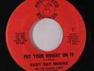 rare Soul Funk 45 RUDY RAY MOORE put your weight on it CHERRY RED Hear