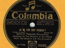 SOPHIE TUCKER W/ TED SHAPIRO ORCH ON UK COLUMBIA 5030