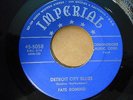 FATS DOMINO Detroit City Blues / The Fat Man 45 Imperial 5058 BLUE LABEL