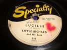 ROCK & ROLL- LITTLE RICHARD- SPECIALTY 78 RPM- LUCILLE/ SEND ME SOME LOVIN- HEAR