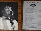 GENE VINCENT Rare photo card promo catalog discography CAPITOL insert ep dj