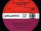 THE ALLMAN BROTHERS BAND At Fillmore East RARE UK 1971 ATLANTIC PLUM LPs.