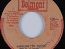 Reggae 45 GREGORY ISAACS Babylon Too Rough BELMONT HEAR