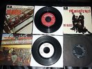 Collection of 24 Beatles Singles/EPs  in a vintage record box