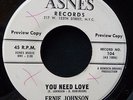 Ernie Johnson-You Need Love/Tell her for Me-Asnes104 Mint