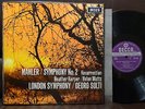 DECCA SET 325-6 SOLTI LSO Mahler sympony 2 BOX SET 1966 UK Wbg NM resurrection
