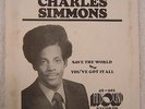 CHARLES SIMMONS “Save The World” HITSOUND 001 PS Super Clean NM