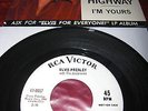 ELVIS PRESLEY  RARE  U.S.A    7