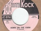 rockabilly AL DOWNING/POE KATS DOWN ON THE FARM/OH BABE WHITE ROCK 1111