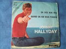JOHNNY HALLYDAY   da dou ron ron/quand un air vous possede    45 giri