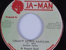 Reggae 45 JUNIOR BYLES Chant Down Babylon JA-MAN HEAR