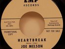 Joe Melson Heartbreak 45 M 196? Teen Pop Rock DJ Promo Emp 10-002 Orbison sound
