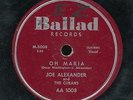 14pc78-R&B-Ballad 1008- Joe Alexander & the Cubans-Chuck Berry's First recording