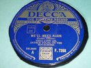 VERA LYNN We'll meet again / Later on 78 DECCA F7268