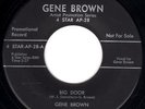 KILLER 4 STAR ROCKABILLY - GENE BROWN & EDDIE COCHRAN - BIG DOOR - RARE 45rpm