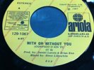 U2, THE JOSHUA TREE, ECUADOR,  SINGLE FROM 1987, WITH OR ... M-, PROMO