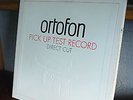 Ortofon PICK UP TEST Record DIRECT CUT 0001  Hans Lumbye MINT Vinyl