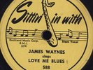 78 RPM RARE HOT SAXY JAZZ BY JAMES WAYNES SITTIN' IN WITH 588 MUST SEE/ VG+VG++
