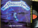 METALLICA Ride The Lightning 1984 ELEKTRA LP w/MEGAFORCE ON LABEL 'MASTERDISK'