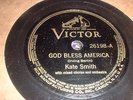 78RPM Victor 26198 Kate Smith, God Bless America / The Star Spangled Banner V sV