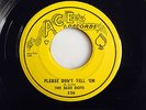 The Blue Dots NEW ORLEANS DOO WOP 45 Please Don't Tell Em on ACE Label HEAR BB54